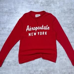 Y2K Aeropostale Red long sleeve 00s shirt
